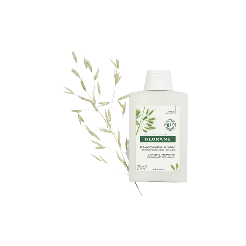 Klorane Shampoing à l'Avoine flacon avec bouchon facile