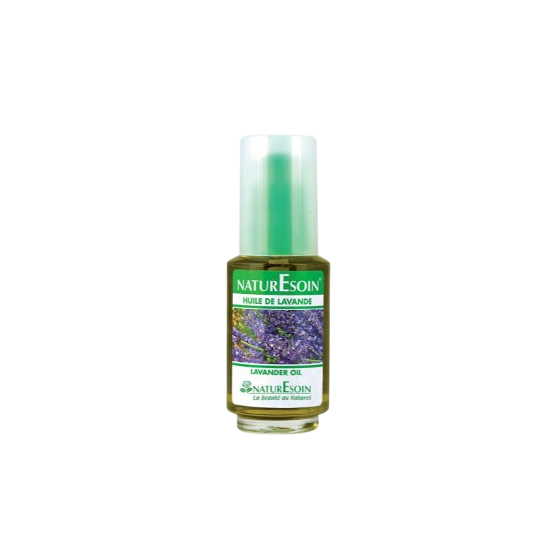 Naturesoin Huile de Lavande 50ml flacon transparent avec bouchon facile