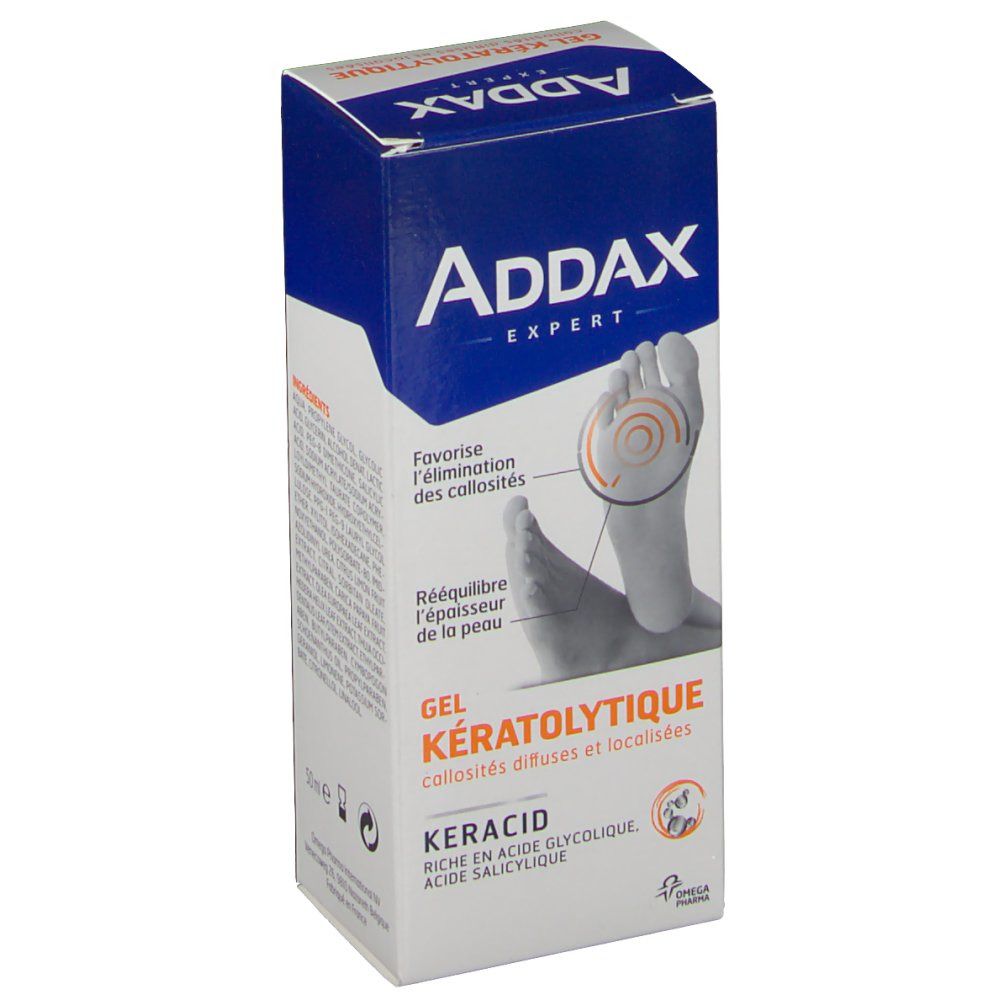 Addax Keracid le Traitement d’Attaque des Hyper-kératoses Localisées 50ml