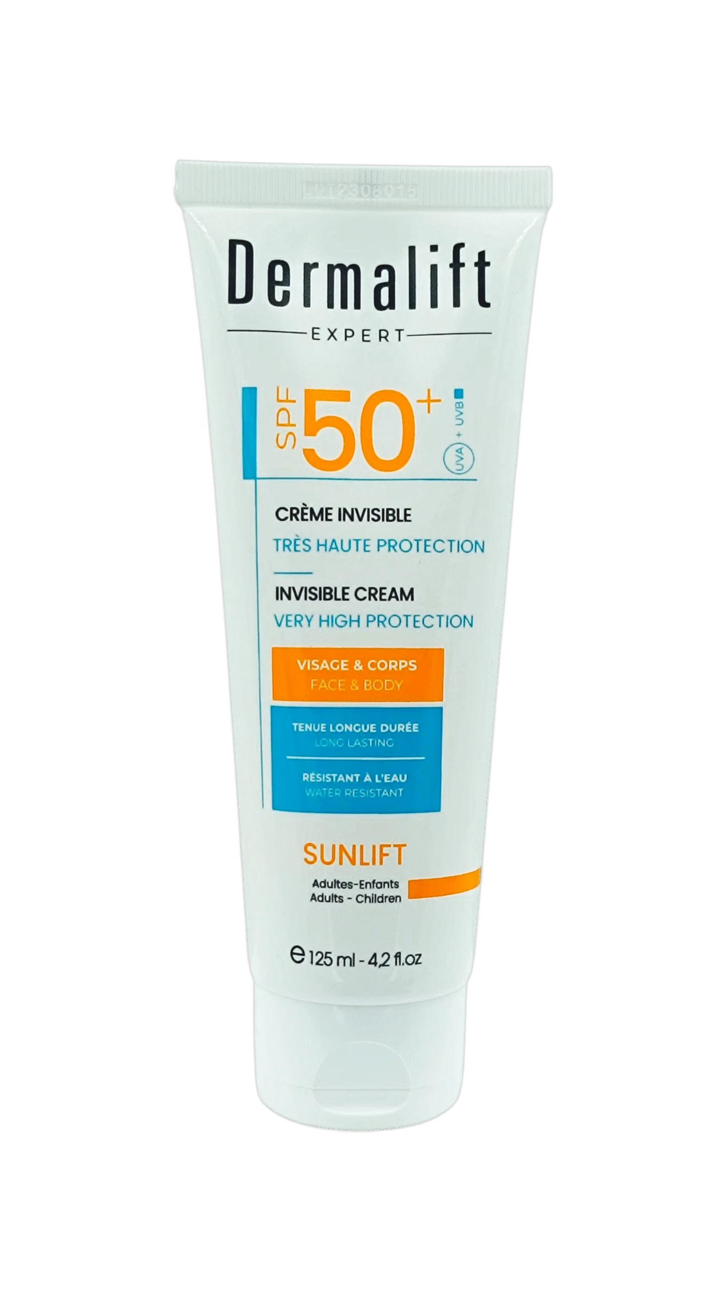 Dermalift Sunlift Crème Solaire invisible SPF50+ 125ml