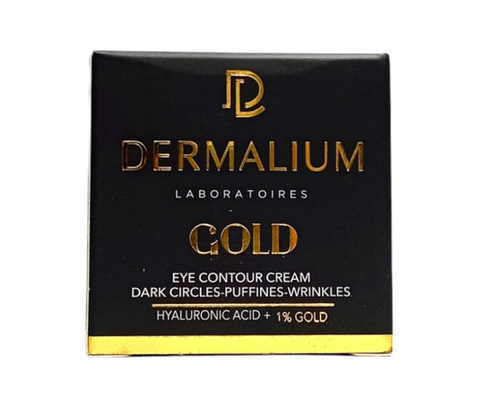 Dermalium Gold Contour Des Yeux Avec Acide Hyaluronique +1%OR 15ml