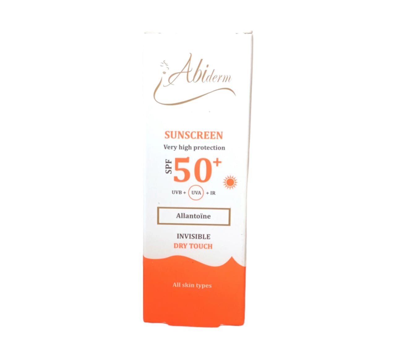 Abiderm Crème Solaire SPF50+ Toucher Sec Invisible 50ml
