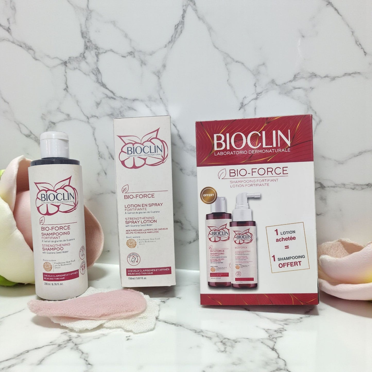 PACK BIOCLIN BIO-FORCE LOTION +SHAMPOOING GRATUITS