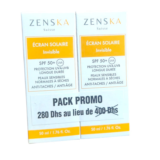 ZENSKA PACK PROMO Crème solaire invisible
