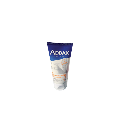 Addax Keracid le Traitement d’Attaque des Hyper-kératoses Localisées 50ml tube bleu et blanc avec bouchon clips