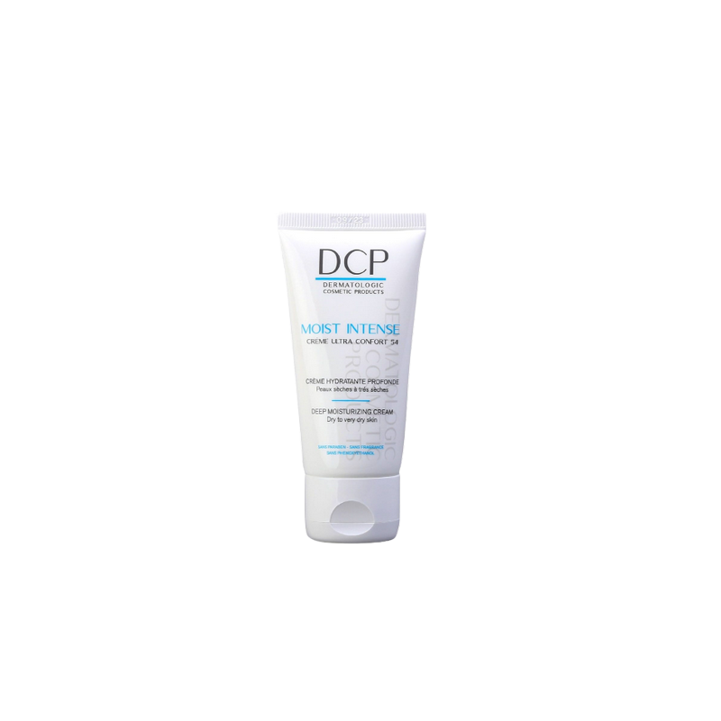 DCP Moist Intense Crème Ultra Confort 54 50ml tube souple blanc avec bouchon clips