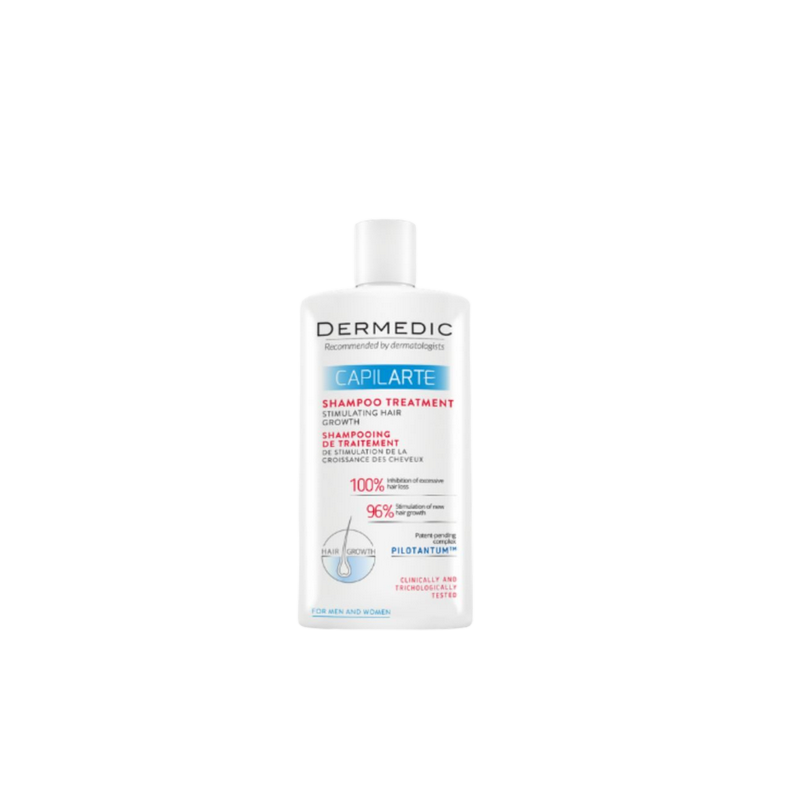 Dermedic Shampoing Capilarte Apaisant PS 300ml flacon blanc avec bouchon facile