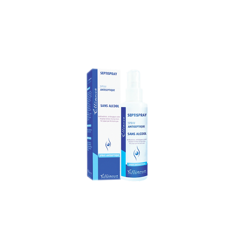 Elliance Septispray 125ml flacon blanc et bleu avec bouchon spray