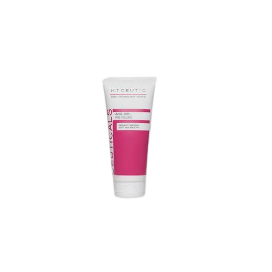 HT Ceutic Gel AHA Pre-Peeling 200ml tube souple rose avec bouchon clips