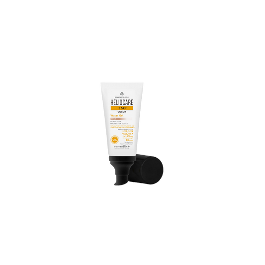 Heliocare Water Gel 360° Color Beige SPF50+ 50ml tube souple blanc 