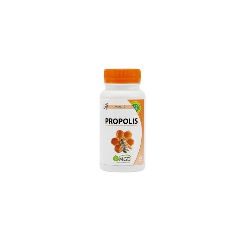 MGD Nature Propolis 120 Gélules flacon blanc bouchon orange