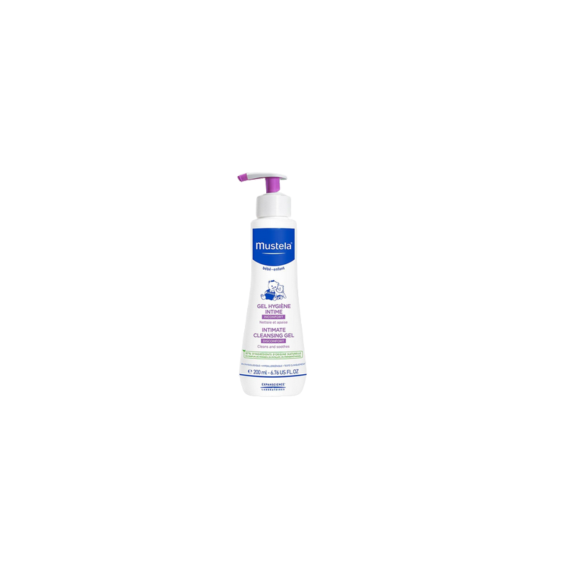 Mustela Gel Hygiène Intime 200ml flacon blanc avec système pompe